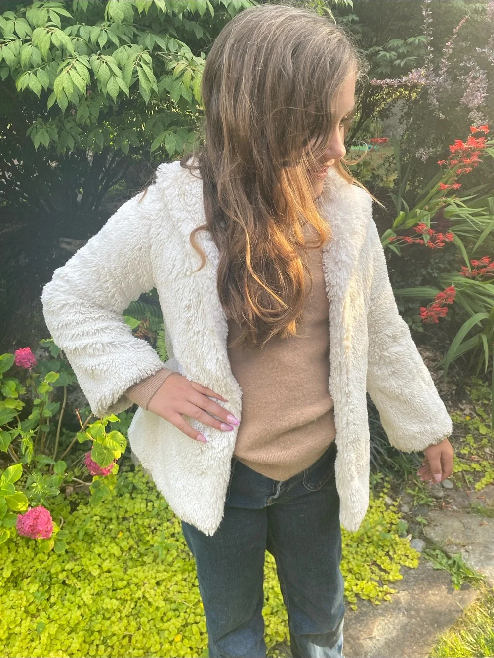 Patagonia faux fur swing jacket